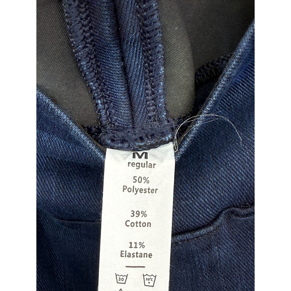 Halara Flex High Waisted Wide Leg Loose Jeans Denim Navy Blue Medium NWT - Picture 7 of 10